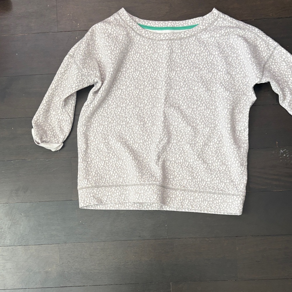 Anthropologie Gray Patterned Top